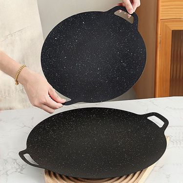 Non-Stick Flat Pan For Pancakes, Griddle, Maifan Stone Grill Pan, Smokeless, Household Camping Outdoor Cookware_voghion.com
