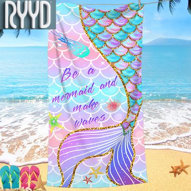 thickened RYYD Fashionable Seaside Swimming Absorbent Large Ultra-fine Fiber, Heat Transfer Digital Printed Beach, Bath Fiber,_voghion.com