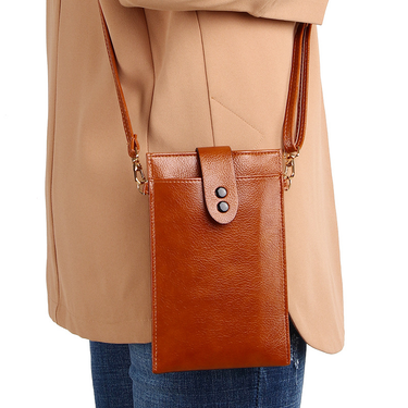 Cell Phone Bag Literary And Retro Shoulder Bag Simple Casual Vertical Mini Bag Crossbody Mobile Phone Bag_voghion.com