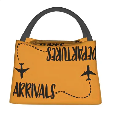 Arrival Airplane Lunch Bag Aviation Leisure Box Picnic Portable Tote Graphic N Cooler 250318l_voghion.com