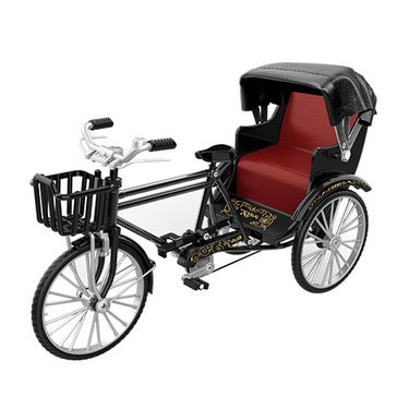 New Nostalgic Simulation Alloy Three-wheeled Rickshaw Model Flatbed Car Home Accessories Scenic Cross-border Live Broadcast Gifts_voghion.com