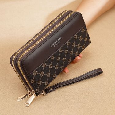 Purse Wallet Clutch Bag Purse Long Women's Simple Stylish Zipper Bag Hand Hold Bag Large Capacity Wallet Women's Purse_voghion.com