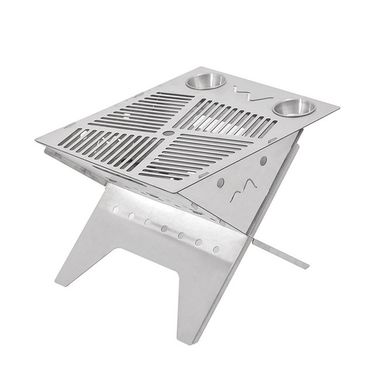 Portable BBQ Grill For Camping Folding Barbecue Charcoal Grill Tabletop Kabab Hibachi Grill Outdoor Grill Tools For Camping_voghion.com