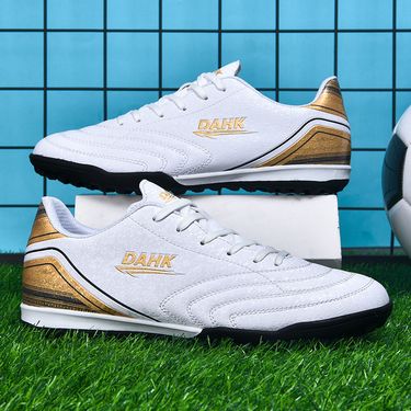 Seamless flying woven football shoes Men's and women's low top spike youth human grass student training sneakers_voghion.com