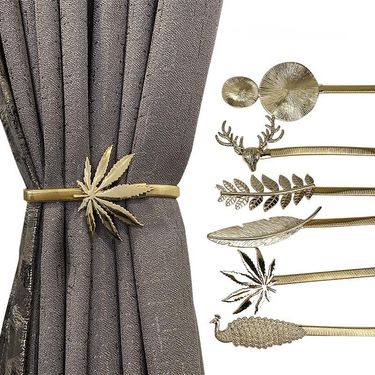 New Creative Metal Daisy Curtain Tie Spring Accessories Decorative Buckle_voghion.com