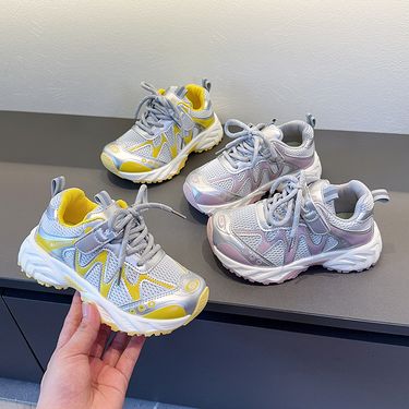 Children's 2025 Autumn Mesh Breathable Boys' Casual Versatile Dad Girls' Lightweight Running Shoes_voghion.com