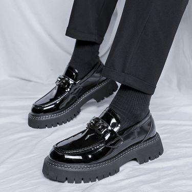 2025 Spring And Autumn New Casual Leather Men's Korean Edition Trendy One Step Leg Le Fu Shoes 25891-R_voghion.com