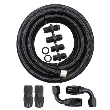 Car modified automatic transmission refrigerator line kit 4l60e black an6 black line oil cooler oil pipe 4l65_voghion.com