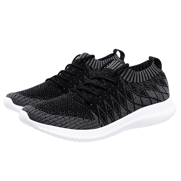 Men's shoes Flying woven men's casual shoes fashion breathable running shoes_mkmklike.com