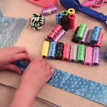 1500pcs Cartoon Paw Cat Poop For Litter Box Leak-Proof Dog Waste Bags Pet Supplies By PawParty Store_voghion.com