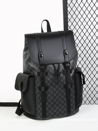 2024 New Backpack: Elegant, High-End, Simple and Fashionable Classic Vintage Print Backpack_voghion.com
