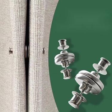 Tiebacks Curtain Fixing Device Ring Anti-Light Leakage Magnetic Closure Magnet Pair Buckle_voghion.com