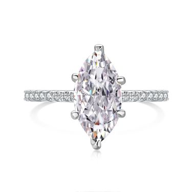 Silver micro inlaid ring ins wedding ring zircon row ring sterling silver ring super flash_voghion.com