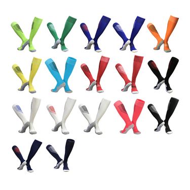 Men's Socks Simple Line Long Tube Football Socks Thick Towel Bottom Training Socks Shock Absorption Design Adult Children Sports Socks_voghion.com