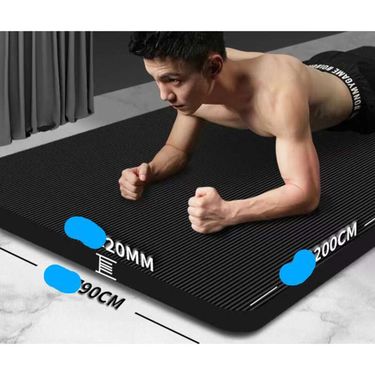 Men's Fitness Beginner Sports Exercise Thickening, Widening, Lengthening, Non Slip Floor Household Yoga Mat_voghion.com