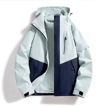 Men's Clothing Outdoor Jacket Splash Proof Detachable Outdoor Mountaineering Travel Jacket_voghion.com