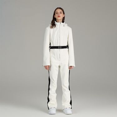 Women’s Slim-Fit One-Piece Ski Suit – Waterproof 10K Snowboarding Jumpsuit With Hood – Thermal Windproof Winter Sports Outfit (S-XXL)_voghion.com