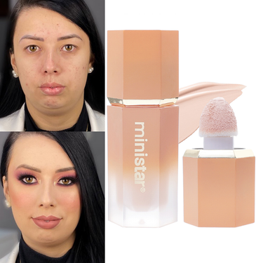 Waterproof liquid concealer 3-color matte full coverage acne scar black circle foundation make-up whitening an_voghion.com
