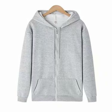 Men's Clothing Sweatshirt Loose Plus Velvet Thickened Fashion Trend Simple Casual Sweatshirt Jacket_voghion.com