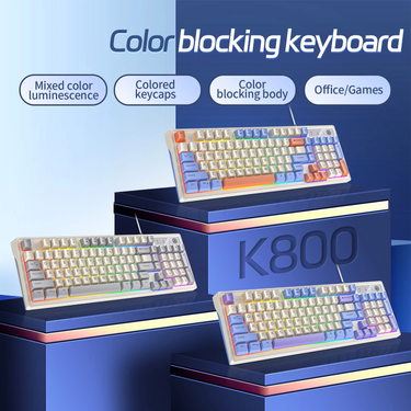 Keyboard Gaming Wired Laptop Desktops PC Computer Office Accessories Low Profile Gamer Keyboards Set_voghion.com