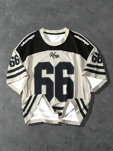 2025 Casual Men's Round Neck T-Shirt, Chicago Alphabet Print Pattern, Polyester Sweater For Summer, Daily Outdoor Streetwear Clothing_voghion.com