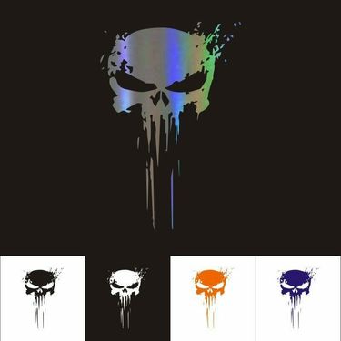 Skull Blood Car reflective car Decal Motorcycle decal Skull body decal_voghion.com