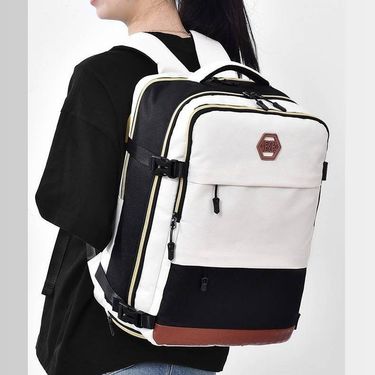 Men's Stylish Nylon Backpack For Daily Use, Travel & School - Lightweight, Water-Resistant, Spacious 20-35L Capacity With Ergonomic Shoulder Straps_voghion.com