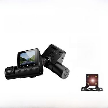 Three-way three-lens driving recorder The car in front of the car records high-definition night vision wide-angle reversing images at the same time._voghion.com