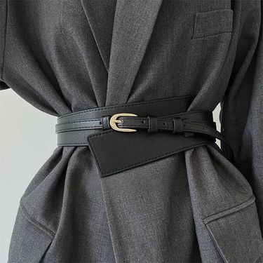 2025 New Senior Women's Belt, With Dresses, Blazers, Belt Decoration, New Belt, Black Fashionable And Versatile_voghion.com