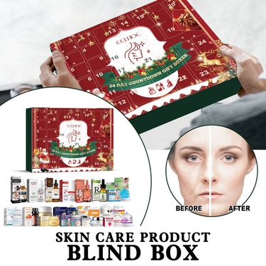 EELHOE Christmas 24 Grid Beauty Skincare Surprise Blind Box Moisturizes, And Brightens Skin_voghion.com