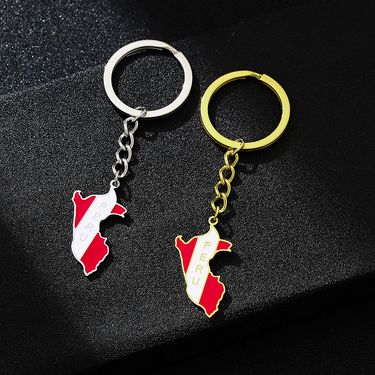 Peruvian Oil Drop Keychain - Titanium Steel Ethnic Pendant With Retro Design For Men & Women_voghion.com