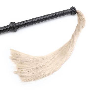 Sex Products SM Bondage Leather Whip Loose Beat Multi Section Props Extended Handle Bondage Loose Whip_voghion.com