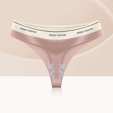 Women's Intimates Seamless T Back Women's Pure Cotton Antibacterial One Piece Sexy Sports Yoga Fitness T Back Briefs Women_voghion.com