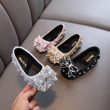 mother&kids summer new style bow lady girl princess girl baby princess single shoes leather shoes dance performance_voghion.com