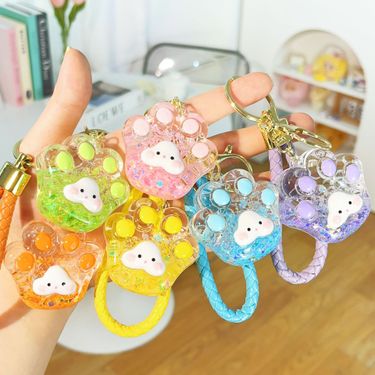 Acrylic Liquid Sand Bottle Hot Air Balloon Cute Hand-Painted Beads Exquisite Children's Pendant Gift Keychain Stall_voghion.com