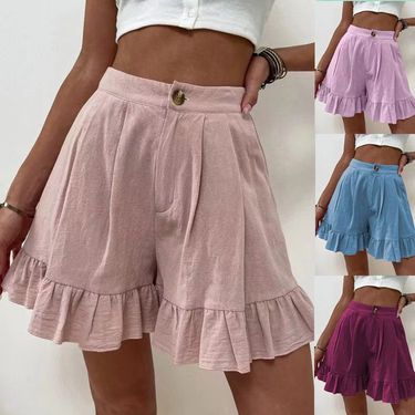 Women's Clothing Shorts for women summer outer wear casual wide-leg loose shorts _voghion.com
