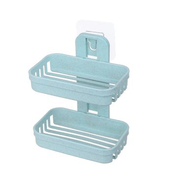 10Psc Plastic Suction Cup Soap Toothbrush Box Dish Holder Drain Rack Dish Storage Plate Tray Holder Shower Bathroom Accessories_voghion.com