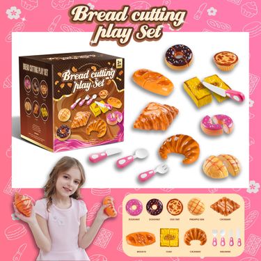 New Cross Border Pretend Kitchen Tableware Tea Set Toy Storage Box Afternoon Tea Dessert Food Children's Set_voghion.com