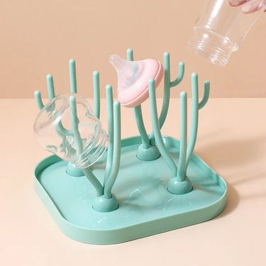 Baby Bottle Drying Rack Feeding Cup Holder Removable Tree Shape Rack Cleaning Pacifiers And Accessories Storage Drying Shelf_voghion.com