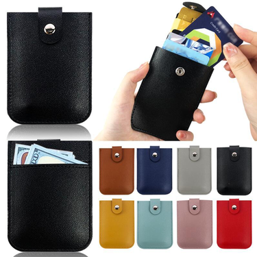 Card Cases Large Capacity Card Bag Multi-slot Men's And Women's Compact Four-button Laminated Drawcard Bag_voghion.com