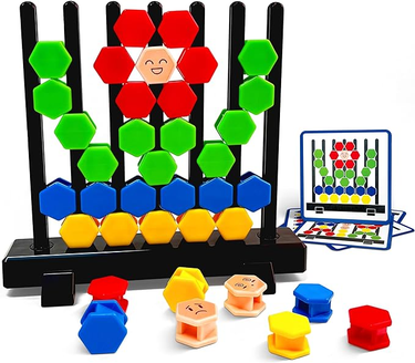 3D Hexagon Building Blocks Puzzle Board Games For Kid Adult Educational Toys Brain Teaser Puzzles Challenge Geometry Logic IQ Games_voghion.com