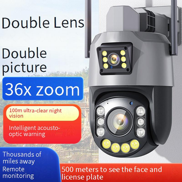 Security Cameras Icsee 6MP Wireless WiFi HD Camera PTZ36X Mobile Phone Remote Waterproof Outdoor Ball Machine_voghion.com