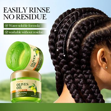 Full English Olive Oil Styling SADOER Nourishing Gel Shaping Volumizing Hair Wax_voghion.com