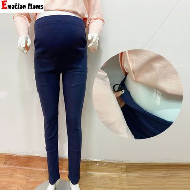 Pregnant pants leggings, spring autumn new pregnant women's clothing, belly support pants, high waist, extended and_voghion.com