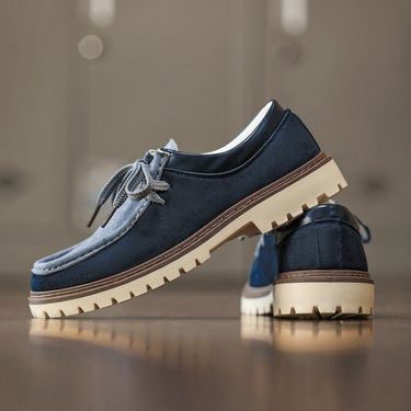 Workwear Retro Kangaroo Shoes Men's Shoes New Summer Boken Shoes Japanese Fashion Square Toe Thick Sole Casual Leather Shoes_voghion.com