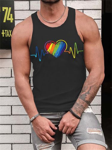 Men's Clothing summer new 3D digital printing men's loose casual sports sleeveless back_voghion.com