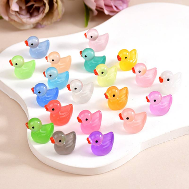 200 Best-selling Night-luminous Diy Handcrafted Micro-landscape Ornaments, Colorful Duck-shaped Animal Micro-landscape Figurines And Handicrafts_voghion.com