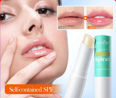 Sunscreen Lipstick SPF 15, Lip Protection, Smooth Hydrate Lip Balm, Lip Mask, Moisturize Lip, Block UVB, Anti UVA _voghion.com
