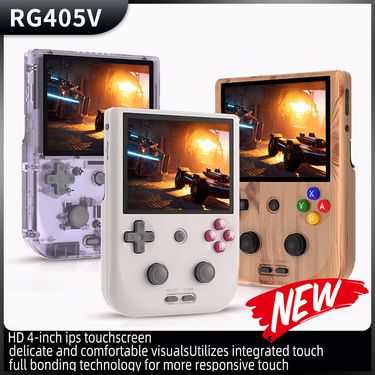 RG405V Gaming Handheld: Powered by Android 12 and T618 Processor, 20+ Emulators, 5500mAh Battery, 4-inch HD Screen, Supports MoonLight_voghion.com