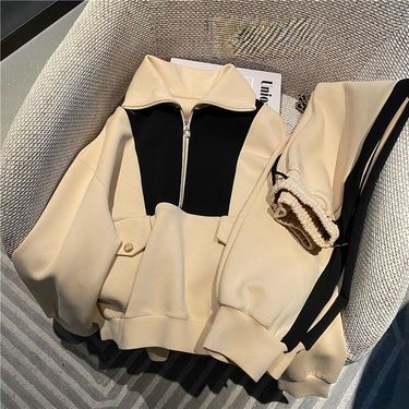 Women's Clothing suits for women autumn and winter 2024 new style fashion temperament leisure sweater wide leg pants two piece suit trend_voghion.com
